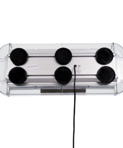 GloboStar® 85182 PRO Series Φάρος Σήμανσης Οχήματος Αστυνομίας για Αυτοκίνητα & Φορτηγά 6 Προγραμμάτων Φωτισμού STROBE LED COB 100W DC 10-30V Αδιάβροχος IP66 Μπλε 14 85182 6