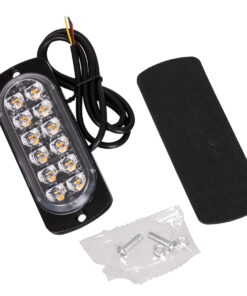 GloboStar® 85264 PRO Series Μπάρα Σήμανσης Οχήματος Οδικής Βοήθείας για Αυτοκίνητα & Φορτηγά Φωτισμού STROBE LED SMD 3030 12W DC 12-24V Αδιάβροχη IP65 Πορτοκαλί 15 85264 6