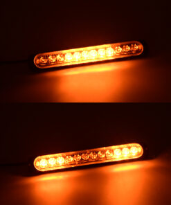 GloboStar® 85269 PRO Series Μπάρα Σήμανσης Οχήματος Οδικής Βοήθείας για Αυτοκίνητα & Φορτηγά 10 Προγραμμάτων Φωτισμού STROBE LED SMD 3030 15W DC 12-24V Αδιάβροχη IP65 Πορτοκαλί 17 85269 8