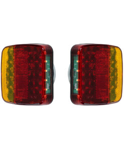 GloboStar® GloboStar® 85339 Ζευγάρι Ασύρματα Επαναφορτιζόμενα Φανάρια για Τρέιλερ LED 150W με Μαγνήτη & Επαναφορτιζόμενη Μπαταρία 2000mAh - Ασύρματος Πομπός & Δέκτης RF 2.4Ghz - Κόκκινο - Πορτοκαλί - Λευκό - Αδιάβροχα IP65 - Μ11 x Π11 x Υ5cm - 1 Χρόνο Εγγύηση