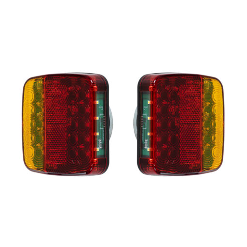 GloboStar® GloboStar® 85339 Ζευγάρι Ασύρματα Επαναφορτιζόμενα Φανάρια για Τρέιλερ LED 150W με Μαγνήτη & Επαναφορτιζόμενη Μπαταρία 2000mAh - Ασύρματος Πομπός & Δέκτης RF 2.4Ghz - Κόκκινο - Πορτοκαλί - Λευκό - Αδιάβροχα IP65 - Μ11 x Π11 x Υ5cm - 1 Χρόνο Εγγύηση