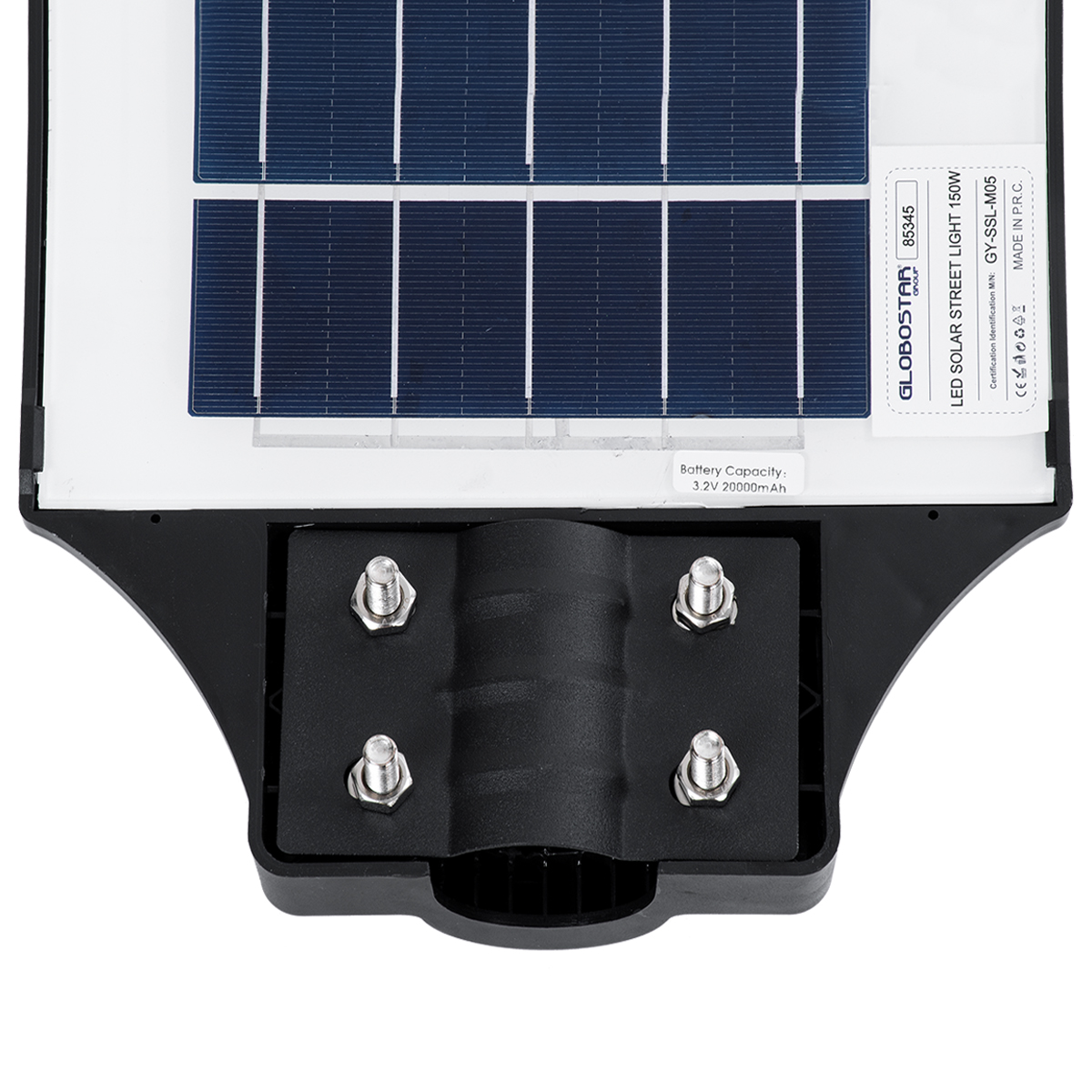 GloboStar® STREETA 85345 Professional LED Solar Street Light Αυτόνομο Ηλιακό Φωτιστικό Δρόμου 150W 1500lm 240 x LED SMD 5730 με Ενσωματωμένο Φωτοβολταϊκό Panel 6V 18W & Επαναφορτιζόμενη Μπαταρία Li-ion 3.2V 20000mAh με Αισθητήρα Ημέρας-Νύχτας & PIR Αισθητήρα Κίνησης - Αδιάβροχο IP65 - Ψυχρό Λευκό 6000K - Μ25 x Π6 x Υ83cm - 2 Years Warranty 9 GloboStar® STREETA 85345 Professional LED Solar Street Light Αυτόνομο Ηλιακό Φωτιστικό Δρόμου 150W 1500lm 240 x LED SMD 5730 με Ενσωματωμένο Φωτοβολταϊκό Panel 6V 18W & Επαναφορτιζόμενη Μπαταρία Li-ion 3.2V 20000mAh με Αισθητήρα Ημέρας-Νύχτας & PIR Αισθητήρα Κίνησης - Αδιάβροχο IP65 - Ψυχρό Λευκό 6000K - Μ25 x Π6 x Υ83cm - 2 Years Warranty - Image 7