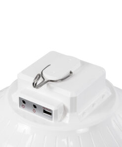 GloboStar® SOLAR-BULB 85350 Αυτόνομη Ηλιακή Κρεμαστή Λάμπα LED Giant Γλόμπος 100W 1000lm 140° 2 Λειτουργιών Ρεύματος με AC 220-240V μέσω USB Αντάπτορα ή με Φωτοβολταικό Panel 6V 12W & Επαναφορτιζόμενη Μπαταρία Li-ion 3.2V 5000mAh - Ενσωματωμένο USB 2.0 Charger Συσκευών DC5V 1000mA - IP54 - Εναλλαγή Φωτισμού μέσω Κουμπιού All In One Ψυχρό 6000k+Φυσικό 4500k+Θερμό 2700k Dimmable - Φ23 x Υ12cm - 2 Years Warranty 28 85350 11