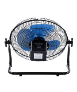 GloboStar® SOLARO-FAN 85351 Solar Fan Αυτόνομος Ηλιακός Επιδαπέδιος Ανεμιστήρας 25W 2 Λειτουργιών Ρεύματος με AC 220-240V ή με Φωτοβολταϊκό Panel 9V 12W & Επαναφορτιζόμενη Μπαταρία Li-ion 7.4V 4400mAh - 12 Ταχύτητες - Ενσωματωμένο USB 2.0 Charger Συσκευών - IP20 - Μ42 x Π20 x Υ35cm - Μαύρο & Μπλε - 2 Years Warranty 15 85351 5