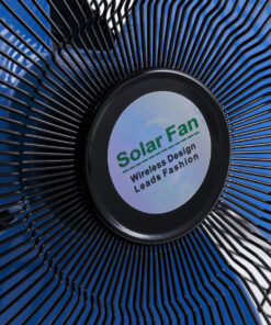 GloboStar® SOLARO-FAN 85351 Solar Fan Αυτόνομος Ηλιακός Επιδαπέδιος Ανεμιστήρας 25W 2 Λειτουργιών Ρεύματος με AC 220-240V ή με Φωτοβολταϊκό Panel 9V 12W & Επαναφορτιζόμενη Μπαταρία Li-ion 7.4V 4400mAh - 12 Ταχύτητες - Ενσωματωμένο USB 2.0 Charger Συσκευών - IP20 - Μ42 x Π20 x Υ35cm - Μαύρο & Μπλε - 2 Years Warranty 16 85351 6