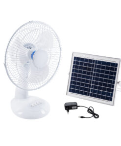 GloboStar® GloboStar® SOLARI-FAN 85354 Solar Fan Αυτόνομος Ηλιακός Επιτραπέζιος Ανεμιστήρας 25W 2 Λειτουργιών Ρεύματος με AC 220-240V ή με Φωτοβολταϊκό Panel 9V 12W & Επαναφορτιζόμενη Μπαταρία Li-ion 7.4V 4400mAh - 3 Ταχύτητες - IP20 - Μ24 x Π36 x Υ49cm - Λευκό - 2 Years Warranty