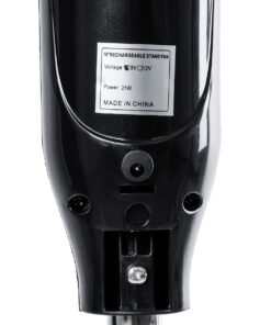 GloboStar® SOLARA-FAN 85356 Solar Fan Αυτόνομος Ηλιακός Επιδαπέδιος Ανεμιστήρας 25W 2 Λειτουργιών Ρεύματος με AC 220-240V ή με Φωτοβολταϊκό Panel 9V 12W & Επαναφορτιζόμενη Μπαταρία Li-ion 7.4V 4400mAh - 3 Ταχύτητες - Ενσωματωμένο USB 2.0 Charger Συσκευών - IP20 - Μ44 x Π37.5 x Υ132cm - Μαύρο - 2 Years Warranty 25 85356 12