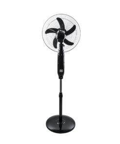 GloboStar® SOLARA-FAN 85356 Solar Fan Αυτόνομος Ηλιακός Επιδαπέδιος Ανεμιστήρας 25W 2 Λειτουργιών Ρεύματος με AC 220-240V ή με Φωτοβολταϊκό Panel 9V 12W & Επαναφορτιζόμενη Μπαταρία Li-ion 7.4V 4400mAh - 3 Ταχύτητες - Ενσωματωμένο USB 2.0 Charger Συσκευών - IP20 - Μ44 x Π37.5 x Υ132cm - Μαύρο - 2 Years Warranty 18 85356 5