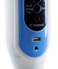 GloboStar® SOLARE-FAN 85357 Solar Fan Αυτόνομος Ηλιακός Επιδαπέδιος Ανεμιστήρας 25W 2 Λειτουργιών Ρεύματος με AC 220-240V ή με Φωτοβολταϊκό Panel 9V 15W & Επαναφορτιζόμενη Μπαταρία Li-ion 7.4V 6000mAh - 12 Ταχύτητες - Ασύρματο Χειριστήριο - Ενσωματωμένο USB 2.0 Charger Συσκευών - IP20 - Μ44 x Π37.5 x Υ132cm - Λευκό - 2 Years Warranty 31 85357 14