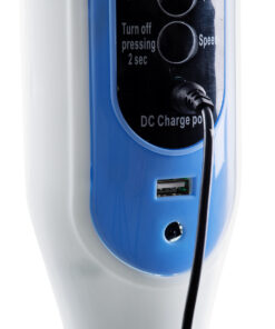 GloboStar® SOLARE-FAN 85357 Solar Fan Αυτόνομος Ηλιακός Επιδαπέδιος Ανεμιστήρας 25W 2 Λειτουργιών Ρεύματος με AC 220-240V ή με Φωτοβολταϊκό Panel 9V 15W & Επαναφορτιζόμενη Μπαταρία Li-ion 7.4V 6000mAh - 12 Ταχύτητες - Ασύρματο Χειριστήριο - Ενσωματωμένο USB 2.0 Charger Συσκευών - IP20 - Μ44 x Π37.5 x Υ132cm - Λευκό - 2 Years Warranty 32 85357 15