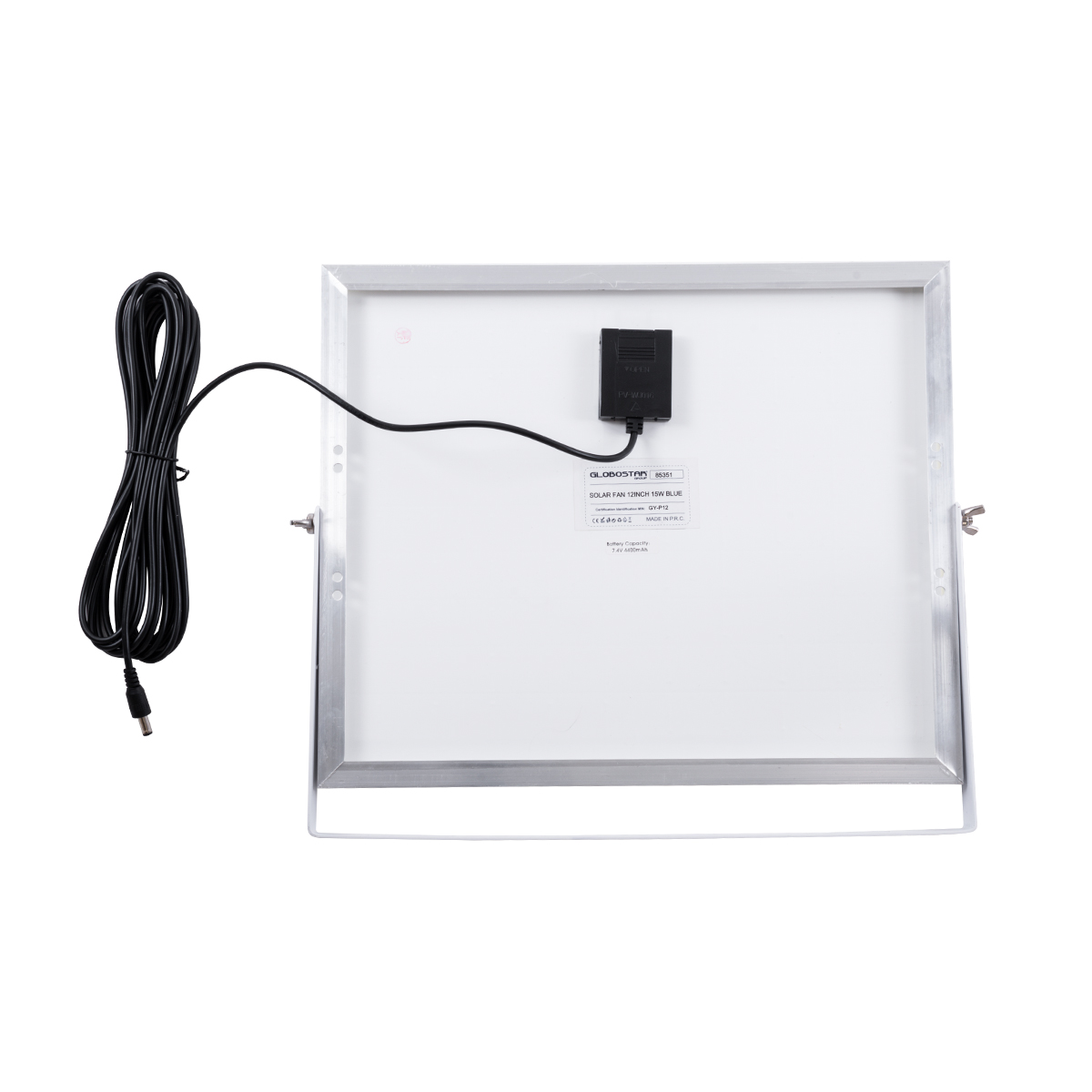 GloboStar® SOLARE-FAN 85357 Solar Fan Αυτόνομος Ηλιακός Επιδαπέδιος Ανεμιστήρας 25W 2 Λειτουργιών Ρεύματος με AC 220-240V ή με Φωτοβολταϊκό Panel 9V 15W & Επαναφορτιζόμενη Μπαταρία Li-ion 7.4V 6000mAh - 12 Ταχύτητες - Ασύρματο Χειριστήριο - Ενσωματωμένο USB 2.0 Charger Συσκευών - IP20 - Μ44 x Π37.5 x Υ132cm - Λευκό - 2 Years Warranty 17 GloboStar® SOLARE-FAN 85357 Solar Fan Αυτόνομος Ηλιακός Επιδαπέδιος Ανεμιστήρας 25W 2 Λειτουργιών Ρεύματος με AC 220-240V ή με Φωτοβολταϊκό Panel 9V 15W & Επαναφορτιζόμενη Μπαταρία Li-ion 7.4V 6000mAh - 12 Ταχύτητες - Ασύρματο Χειριστήριο - Ενσωματωμένο USB 2.0 Charger Συσκευών - IP20 - Μ44 x Π37.5 x Υ132cm - Λευκό - 2 Years Warranty - Image 17