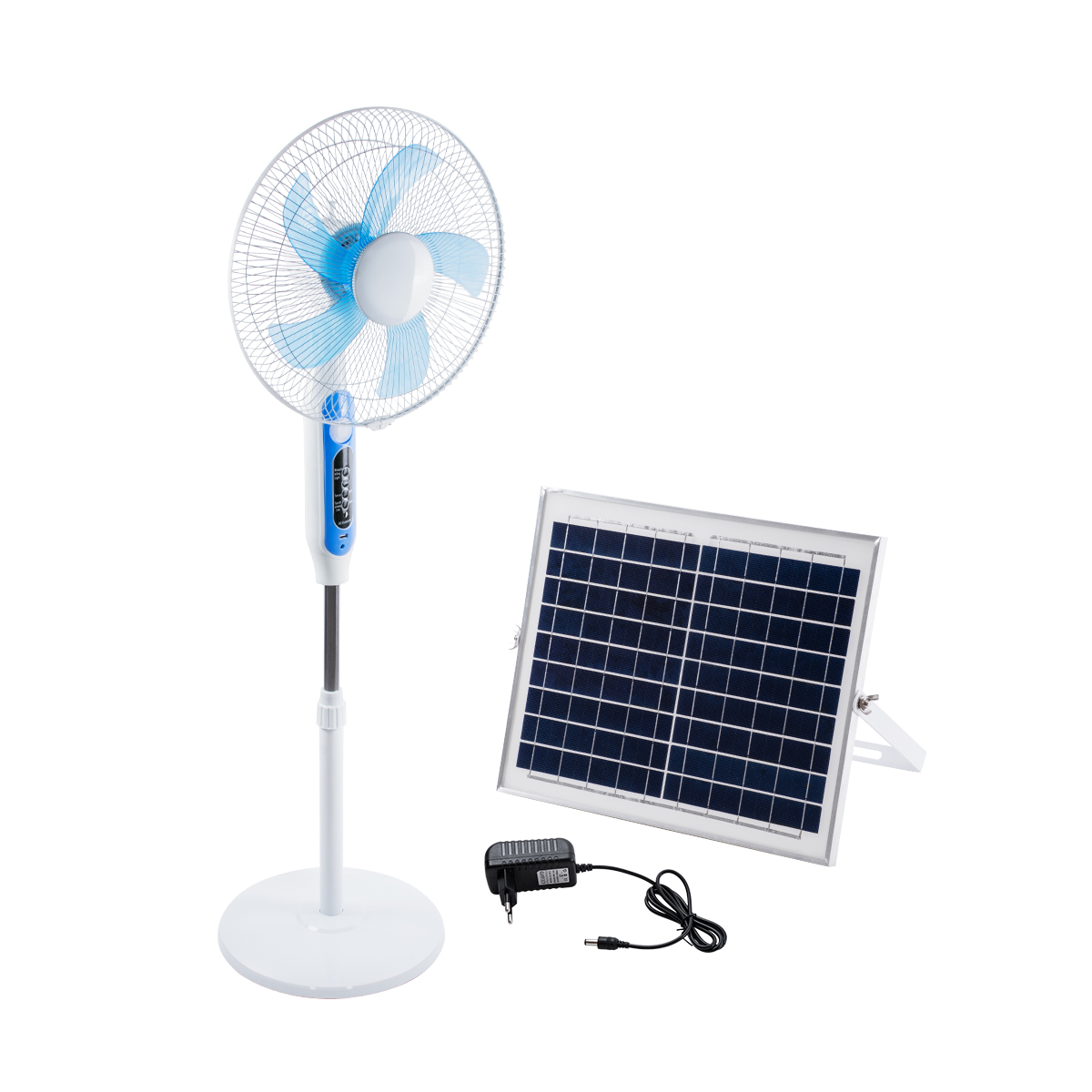 GloboStar® SOLARE-FAN 85357 Solar Fan Αυτόνομος Ηλιακός Επιδαπέδιος Ανεμιστήρας 25W 2 Λειτουργιών Ρεύματος με AC 220-240V ή με Φωτοβολταϊκό Panel 9V 15W & Επαναφορτιζόμενη Μπαταρία Li-ion 7.4V 6000mAh - 12 Ταχύτητες - Ασύρματο Χειριστήριο - Ενσωματωμένο USB 2.0 Charger Συσκευών - IP20 - Μ44 x Π37.5 x Υ132cm - Λευκό - 2 Years Warranty 1 GloboStar® GloboStar® SOLARE-FAN 85357 Solar Fan Αυτόνομος Ηλιακός Επιδαπέδιος Ανεμιστήρας 25W 2 Λειτουργιών Ρεύματος με AC 220-240V ή με Φωτοβολταϊκό Panel 9V 15W & Επαναφορτιζόμενη Μπαταρία Li-ion 7.4V 6000mAh - 12 Ταχύτητες - Ασύρματο Χειριστήριο - Ενσωματωμένο USB 2.0 Charger Συσκευών - IP20 - Μ44 x Π37.5 x Υ132cm - Λευκό - 2 Years Warranty