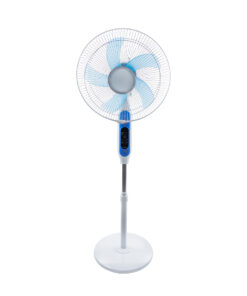 GloboStar® SOLARE-FAN 85357 Solar Fan Αυτόνομος Ηλιακός Επιδαπέδιος Ανεμιστήρας 25W 2 Λειτουργιών Ρεύματος με AC 220-240V ή με Φωτοβολταϊκό Panel 9V 15W & Επαναφορτιζόμενη Μπαταρία Li-ion 7.4V 6000mAh - 12 Ταχύτητες - Ασύρματο Χειριστήριο - Ενσωματωμένο USB 2.0 Charger Συσκευών - IP20 - Μ44 x Π37.5 x Υ132cm - Λευκό - 2 Years Warranty 21 85357 4