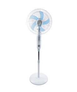 GloboStar® SOLARE-FAN 85357 Solar Fan Αυτόνομος Ηλιακός Επιδαπέδιος Ανεμιστήρας 25W 2 Λειτουργιών Ρεύματος με AC 220-240V ή με Φωτοβολταϊκό Panel 9V 15W & Επαναφορτιζόμενη Μπαταρία Li-ion 7.4V 6000mAh - 12 Ταχύτητες - Ασύρματο Χειριστήριο - Ενσωματωμένο USB 2.0 Charger Συσκευών - IP20 - Μ44 x Π37.5 x Υ132cm - Λευκό - 2 Years Warranty 22 85357 5