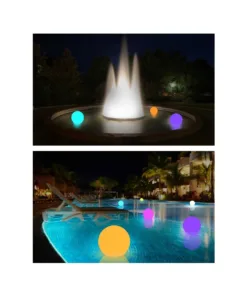 GloboStar® 85361 Ακρυλικό Φωτιστικό Μπάλα Εξωτερικού Χώρου - Πισίνας LED Globe 5W Φ15 Επαναφορτιζόμενο Μπαταρίας με Καλώδιο USB - Φορτιστή και Ασύρματο Χειριστήριο IR Αδιάβροχο IP68 Πολύχρωμο RGBW 20 85361 11