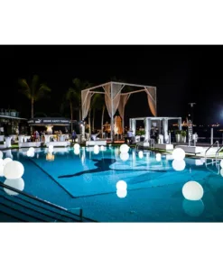 GloboStar® 85362 Ακρυλικό Φωτιστικό Μπάλα Εξωτερικού Χώρου - Πισίνας LED Globe 5W Φ20 Επαναφορτιζόμενο Μπαταρίας με Καλώδιο USB - Φορτιστή και Ασύρματο Χειριστήριο IR Αδιάβροχο IP68 Πολύχρωμο RGBW 19 85362 10