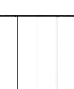 GloboStar® DIY Ροζέτα Φωτιστικού Μαύρη Ορθογώνια 1500x50mm με 5 Τρύπες GloboStar 90826