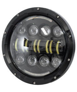 Alternative view of GloboStar® 85415 Σετ 2 x Φανάρια JEEP WRANGLER 6.9' Ιντσών Βασικού Φωτισμού H/L με DRL & Φλας LED CREE CXB COB 70W 7000lm DC 9-60V Αδιάβροχα IP67 Πορτοκαλί & Ψυχρό Λευκό 6000K