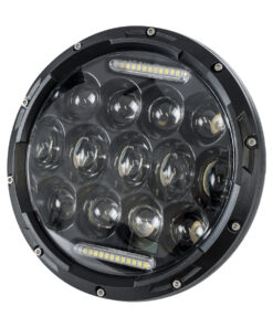 Alternative view of GloboStar® 85417 Σετ 2 x Φανάρια JEEP WRANGLER 7'' Ιντσών Βασικού Φωτισμού H/L με Ring Light DRL & Φλας LED CREE CXB COB 75W 12000lm DC 10-30V Αδιάβροχα IP67 Ψυχρό Λευκό 6000K