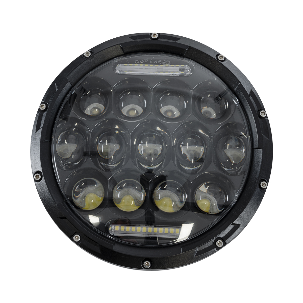 GloboStar® 85417 Σετ 2 x Φανάρια JEEP WRANGLER 7'' Ιντσών Βασικού Φωτισμού H/L με Ring Light DRL & Φλας LED CREE CXB COB 75W 12000lm DC 10-30V Αδιάβροχα IP67 Ψυχρό Λευκό 6000K 3 GloboStar® 85417 Σετ 2 x Φανάρια JEEP WRANGLER 7'' Ιντσών Βασικού Φωτισμού H/L με Ring Light DRL & Φλας LED CREE CXB COB 75W 12000lm DC 10-30V Αδιάβροχα IP67 Ψυχρό Λευκό 6000K - Image 3