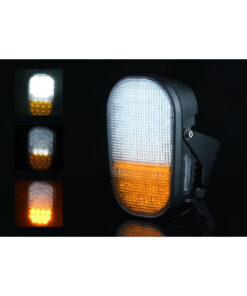 GloboStar® 85455 E57 Mark Σετ 2 x Φανάρια για TOYOTA & UNIVERSAL FORKLIFT Βασικού Φωτισμού για Οχήματα Περονοφόρα - Κλάρκ με Φλας LED 40W DC 10-80V Αδιάβροχα IP6K9K Πορτοκαλί & Ψυχρό Λευκό 6000K Μ20 x Π8 x Υ12cm 25 85455 13