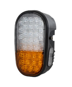 GloboStar® 85455 E57 Mark Σετ 2 x Φανάρια για TOYOTA & UNIVERSAL FORKLIFT Βασικού Φωτισμού για Οχήματα Περονοφόρα - Κλάρκ με Φλας LED 40W DC 10-80V Αδιάβροχα IP6K9K Πορτοκαλί & Ψυχρό Λευκό 6000K Μ20 x Π8 x Υ12cm 15 85455 3