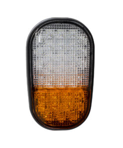 GloboStar® 85455 E57 Mark Σετ 2 x Φανάρια για TOYOTA & UNIVERSAL FORKLIFT Βασικού Φωτισμού για Οχήματα Περονοφόρα - Κλάρκ με Φλας LED 40W DC 10-80V Αδιάβροχα IP6K9K Πορτοκαλί & Ψυχρό Λευκό 6000K Μ20 x Π8 x Υ12cm 16 85455 4