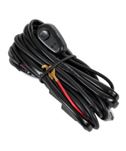 GloboStar® GloboStar® 85550 Καλωδίωση - Πλεξούδα για Μπάρες και Προβολάκια LED Work Lights DC 12-24V με Διακόπτη On-Off Αδιάβροχη IP65