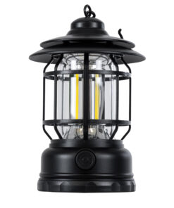 GloboStar® 85692 Αυτόνομο Επαναφορτιζόμενο Φανάρι Camping LED 5W USB 2.0 με Επαναφορτιζόμενη Μπαταρία 1 x 18650 2000mAh Li-ion - IP20 - Dimmable - Μαύρο με Διάφανο Γυαλί - Θερμό Λευκό 3000K Φ12 x Υ17cm 13 85692 3