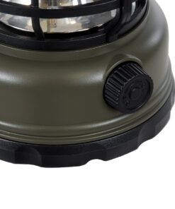 GloboStar® 85693 Αυτόνομο Επαναφορτιζόμενο Φανάρι Camping LED 5W USB 2.0 με Επαναφορτιζόμενη Μπαταρία 1 x 18650 2000mAh Li-ion - IP20 - Dimmable - Πράσινο Χακί με Διάφανο Γυαλί - Θερμό Λευκό 3000K Φ12 x Υ17cm 16 85693 6