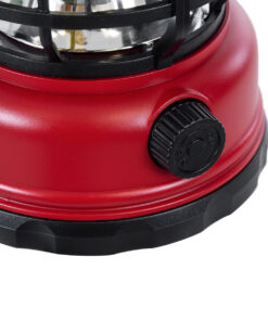 GloboStar® 85694 Αυτόνομο Επαναφορτιζόμενο Φανάρι Camping LED 5W USB 2.0 με Επαναφορτιζόμενη Μπαταρία 1 x 18650 2000mAh Li-ion - IP20 - Dimmable - Κόκκινο με Διάφανο Γυαλί - Θερμό Λευκό 3000K Φ12 x Υ17cm 16 85694 6