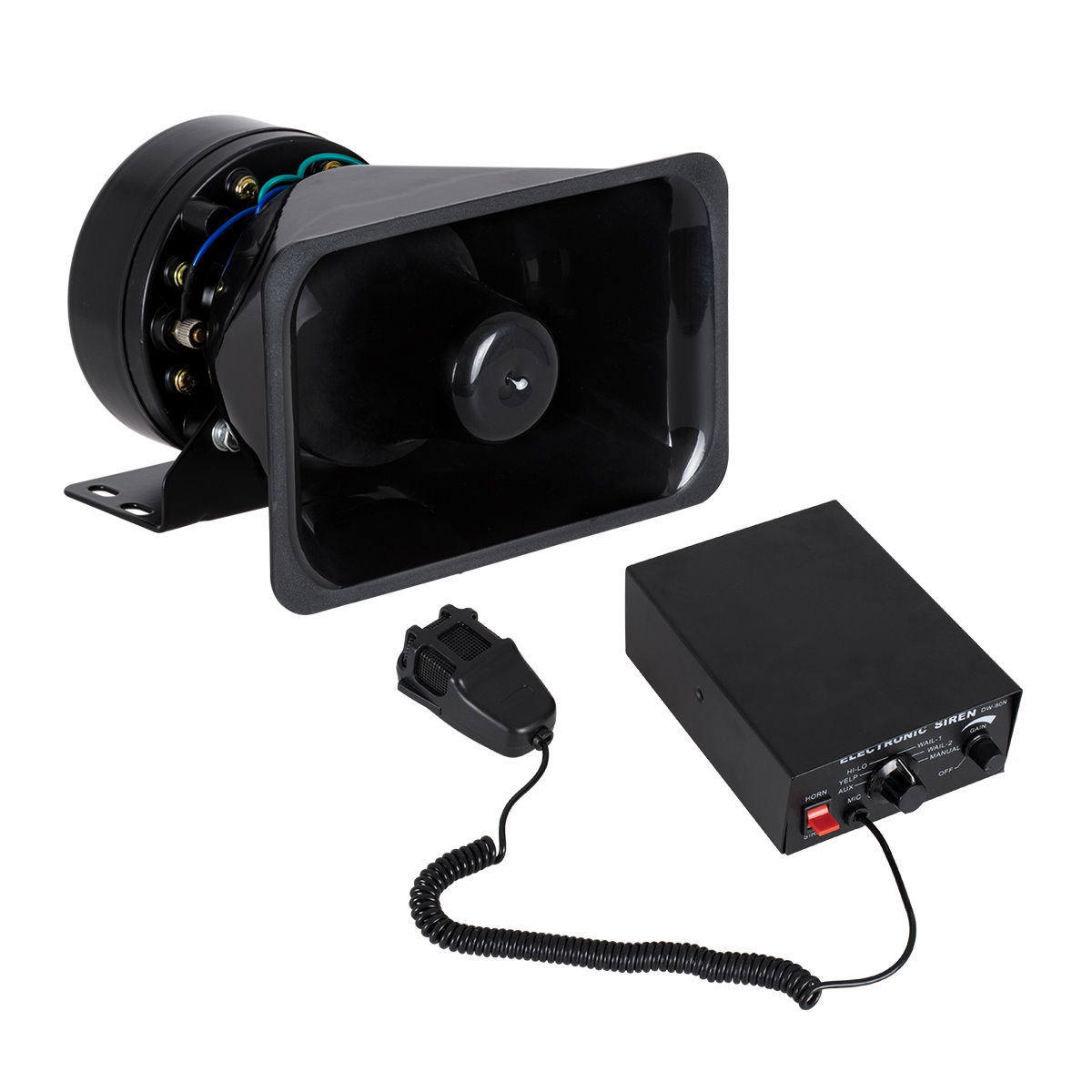 GloboStar® 85699 Τηλεβόας - Ντουντούκα - Σειρήνα - Κόρνα Αυτοκινήτου με 7 Προγράμματα Ήχητικών Εφέ Αστυνομίας - Πυροσβεστικής - Security με Μικρόφωνο - 200W 300db DC 12V Αδιάβροχο IP65 4 GloboStar® 85699 Τηλεβόας - Ντουντούκα - Σειρήνα - Κόρνα Αυτοκινήτου με 7 Προγράμματα Ήχητικών Εφέ Αστυνομίας - Πυροσβεστικής - Security με Μικρόφωνο - 200W 300db DC 12V Αδιάβροχο IP65 - Image 2