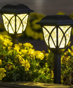 GloboStar® 85702 ΣΕΤ 6 Τεμαχίων Αυτόνομα Ηλιακά Φωτιστικά LED SMD 1W 100lm με Ενσωματωμένη Μπαταρία 600mAh - Φωτοβολταϊκό Πάνελ με Αισθητήρα Ημέρας-Νύχτας Αδιάβροχο IP65 Φανάρι Κήπου Τετράγωνο Θερμό Λευκό 3000K 16 85702 5