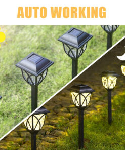 GloboStar® 85702 ΣΕΤ 6 Τεμαχίων Αυτόνομα Ηλιακά Φωτιστικά LED SMD 1W 100lm με Ενσωματωμένη Μπαταρία 600mAh - Φωτοβολταϊκό Πάνελ με Αισθητήρα Ημέρας-Νύχτας Αδιάβροχο IP65 Φανάρι Κήπου Τετράγωνο Θερμό Λευκό 3000K 18 85702 7