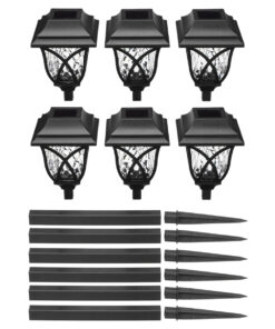 GloboStar® 85703 ΣΕΤ 6 Τεμαχίων Αυτόνομα Ηλιακά Φωτιστικά LED SMD 1W 100lm με Ενσωματωμένη Μπαταρία 600mAh - Φωτοβολταϊκό Πάνελ με Αισθητήρα Ημέρας-Νύχτας Αδιάβροχο IP65 Φανάρι Κήπου Τετράγωνο Ψυχρό Λευκό 6000K 21 85703 10