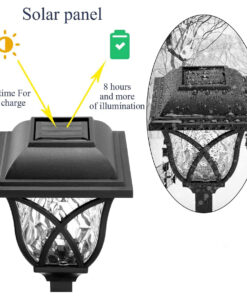 GloboStar® 85703 ΣΕΤ 6 Τεμαχίων Αυτόνομα Ηλιακά Φωτιστικά LED SMD 1W 100lm με Ενσωματωμένη Μπαταρία 600mAh - Φωτοβολταϊκό Πάνελ με Αισθητήρα Ημέρας-Νύχτας Αδιάβροχο IP65 Φανάρι Κήπου Τετράγωνο Ψυχρό Λευκό 6000K 20 85703 9