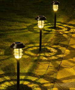 GloboStar® 85704 ΣΕΤ 6 Τεμαχίων Αυτόνομα Ηλιακά Φωτιστικά LED SMD 1W 100lm με Ενσωματωμένη Μπαταρία 250mAh - Φωτοβολταϊκό Πάνελ με Αισθητήρα Ημέρας-Νύχτας Αδιάβροχο IP65 Φανάρι Κήπου Στρογγυλό Θερμό Λευκό 3000K 16 85704 5