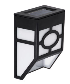 Alternative view of GloboStar® 85708 ΣΕΤ 4 Τεμαχίων Αυτόνομα Ηλιακά Φωτιστικά Τοίχου Μαύρα-Λευκά LED SMD 1W 100lm με Ενσωματωμένη Μπαταρία 600mAh - Φωτοβολταϊκό Πάνελ με Αισθητήρα Ημέρας-Νύχτας Αδιάβροχα IP65 Ψυχρό Λευκό 6000K