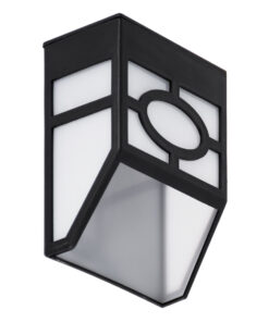 GloboStar® 85708 ΣΕΤ 4 Τεμαχίων Αυτόνομα Ηλιακά Φωτιστικά Τοίχου Μαύρα-Λευκά LED SMD 1W 100lm με Ενσωματωμένη Μπαταρία 600mAh - Φωτοβολταϊκό Πάνελ με Αισθητήρα Ημέρας-Νύχτας Αδιάβροχα IP65 Ψυχρό Λευκό 6000K 13 85708 4