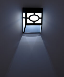 GloboStar® 85708 ΣΕΤ 4 Τεμαχίων Αυτόνομα Ηλιακά Φωτιστικά Τοίχου Μαύρα-Λευκά LED SMD 1W 100lm με Ενσωματωμένη Μπαταρία 600mAh - Φωτοβολταϊκό Πάνελ με Αισθητήρα Ημέρας-Νύχτας Αδιάβροχα IP65 Ψυχρό Λευκό 6000K 17 85708 8