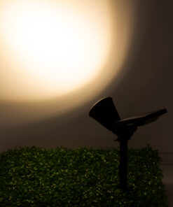 GloboStar® 85709 Μαύρο Προβολάκι Σποτ Κήπου Πλαστικό Καρφωτό LED HIGH POWER 8W 800lm με Ενσωματωμένη Μπαταρία 2200mAh - Φωτοβολταϊκό Πάνελ με Αισθητήρα Ημέρας-Νύχτας Αδιάβροχo IP67 Θερμό Λευκό 3000K 21 85709 10