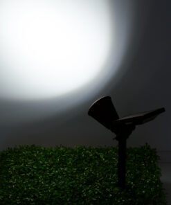 GloboStar® 85710 Μαύρο Προβολάκι Σποτ Κήπου Πλαστικό Καρφωτό LED HIGH POWER 8W 800lm με Ενσωματωμένη Μπαταρία 2200mAh - Φωτοβολταϊκό Πάνελ με Αισθητήρα Ημέρας-Νύχτας Αδιάβροχo IP67 Ψυχρό Λευκό 6000K 21 85710 10