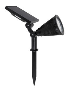 GloboStar® 85710 Μαύρο Προβολάκι Σποτ Κήπου Πλαστικό Καρφωτό LED HIGH POWER 8W 800lm με Ενσωματωμένη Μπαταρία 2200mAh - Φωτοβολταϊκό Πάνελ με Αισθητήρα Ημέρας-Νύχτας Αδιάβροχo IP67 Ψυχρό Λευκό 6000K 15 85710 4