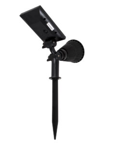 GloboStar® 85710 Μαύρο Προβολάκι Σποτ Κήπου Πλαστικό Καρφωτό LED HIGH POWER 8W 800lm με Ενσωματωμένη Μπαταρία 2200mAh - Φωτοβολταϊκό Πάνελ με Αισθητήρα Ημέρας-Νύχτας Αδιάβροχo IP67 Ψυχρό Λευκό 6000K 16 85710 5