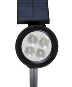 GloboStar® 85710 Μαύρο Προβολάκι Σποτ Κήπου Πλαστικό Καρφωτό LED HIGH POWER 8W 800lm με Ενσωματωμένη Μπαταρία 2200mAh - Φωτοβολταϊκό Πάνελ με Αισθητήρα Ημέρας-Νύχτας Αδιάβροχo IP67 Ψυχρό Λευκό 6000K 18 85710 7