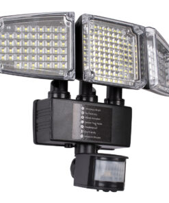 GloboStar® 85711 Αυτόνομος Ηλιακός Προβολέας με Τρεις Περιστρεφόμενες Κεφαλές LED SMD 2835 50W 2500lm με Ενσωματωμένη Μπαταρία 3400mAh - Φωτοβολταϊκό Πάνελ με Αισθητήρα Ημέρας-Νύχτας - PIR Αισθητήρα Κίνησης Αδιάβροχο IP65 Ψυχρό Λευκό 6000K 19 85711 3