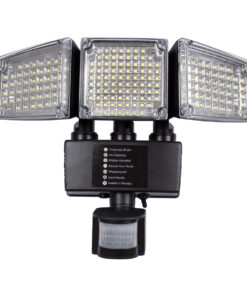 GloboStar® 85711 Αυτόνομος Ηλιακός Προβολέας με Τρεις Περιστρεφόμενες Κεφαλές LED SMD 2835 50W 2500lm με Ενσωματωμένη Μπαταρία 3400mAh - Φωτοβολταϊκό Πάνελ με Αισθητήρα Ημέρας-Νύχτας - PIR Αισθητήρα Κίνησης Αδιάβροχο IP65 Ψυχρό Λευκό 6000K 23 85711 7