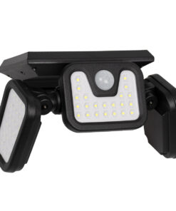 GloboStar® 85713 Αυτόνομος Ηλιακός Προβολέας με Τρεις Περιστρεφόμενες Κεφαλές LED SMD 2835 40W 2000lm με Ενσωματωμένη Μπαταρία 2400mAh - Φωτοβολταϊκό Πάνελ με Αισθητήρα Ημέρας-Νύχτας - PIR Αισθητήρα Κίνησης Αδιάβροχο IP65 Ψυχρό Λευκό 6000K 14 85713 3