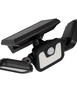 GloboStar® 85713 Αυτόνομος Ηλιακός Προβολέας με Τρεις Περιστρεφόμενες Κεφαλές LED SMD 2835 40W 2000lm με Ενσωματωμένη Μπαταρία 2400mAh - Φωτοβολταϊκό Πάνελ με Αισθητήρα Ημέρας-Νύχτας - PIR Αισθητήρα Κίνησης Αδιάβροχο IP65 Ψυχρό Λευκό 6000K 15 85713 4