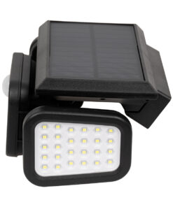 GloboStar® 85713 Αυτόνομος Ηλιακός Προβολέας με Τρεις Περιστρεφόμενες Κεφαλές LED SMD 2835 40W 2000lm με Ενσωματωμένη Μπαταρία 2400mAh - Φωτοβολταϊκό Πάνελ με Αισθητήρα Ημέρας-Νύχτας - PIR Αισθητήρα Κίνησης Αδιάβροχο IP65 Ψυχρό Λευκό 6000K 18 85713 7
